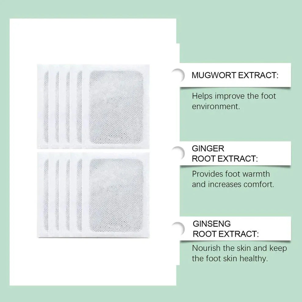 100% Herbal & Gentle Ingredient Detox Foot Pads BUY 10 GET 20 FREE (Pack of 30)