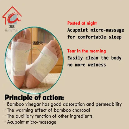 100% Herbal & Gentle Ingredient Detox Foot Pads BUY 10 GET 20 FREE (Pack of 30)