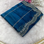 Beautiful Mirror Work Saree with Free Blouse | Premium Elegant Collection