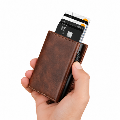 Defender RFID Protected Wallet Cardholder - Brown