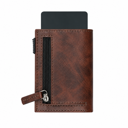 Defender RFID Protected Wallet Cardholder - Brown