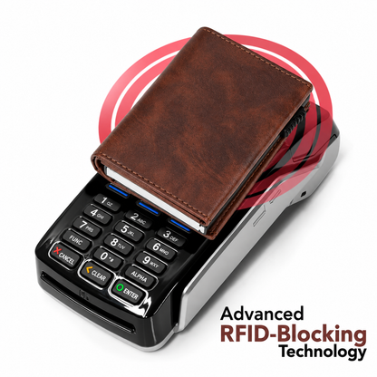 Defender RFID Protected Wallet Cardholder - Brown