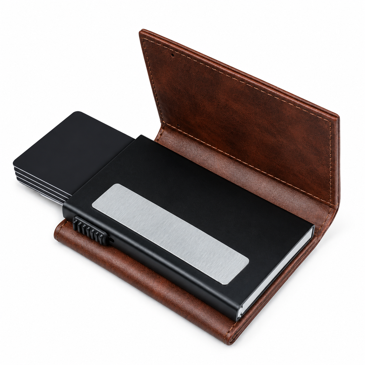 Defender RFID Protected Wallet Cardholder - Brown